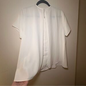 Uniqlo Creamy White Flowy Top - Size Large